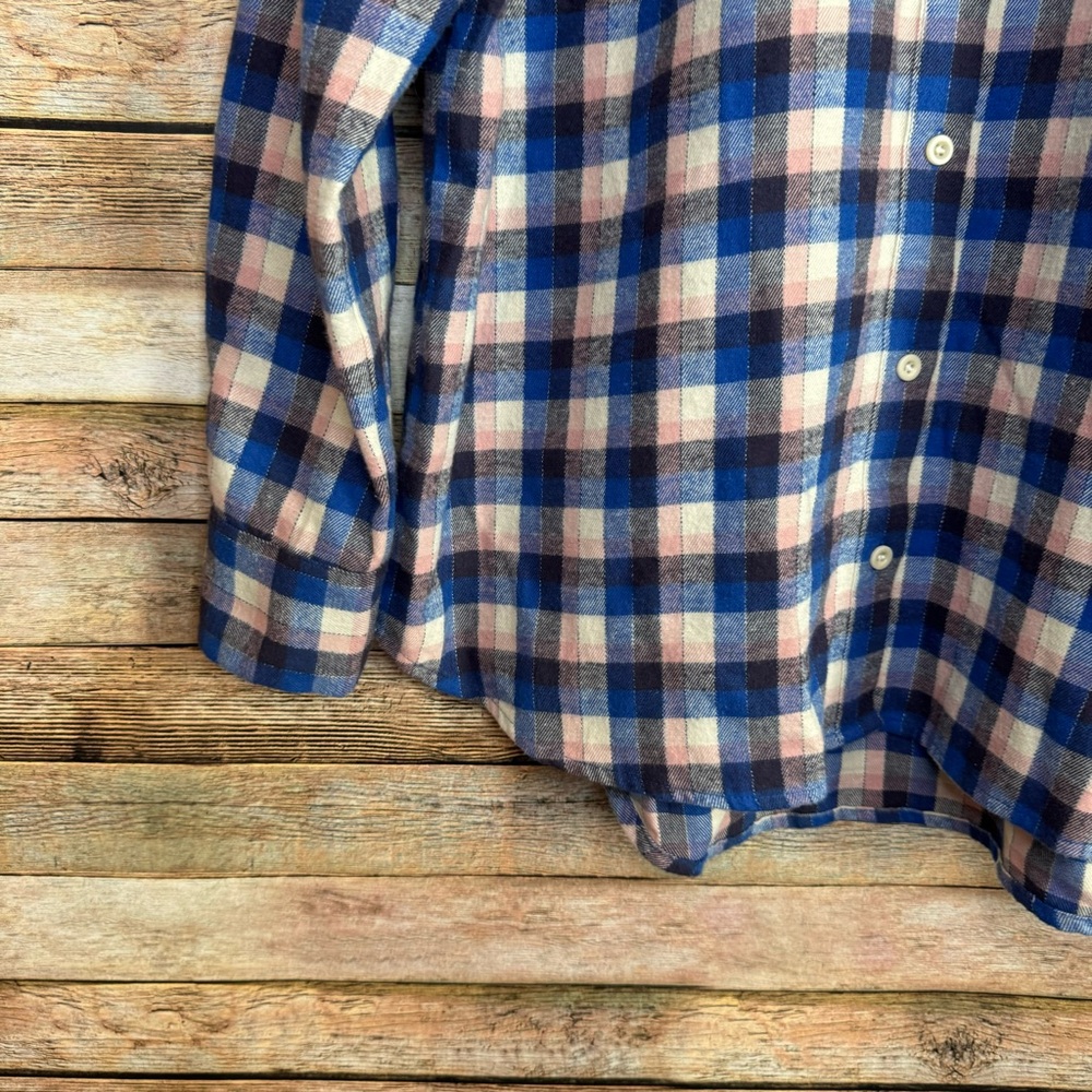 Madewell Women's Soft Flannel Sunday Shirt in Delgany Plaid Size Medium - Picture 4 of 7